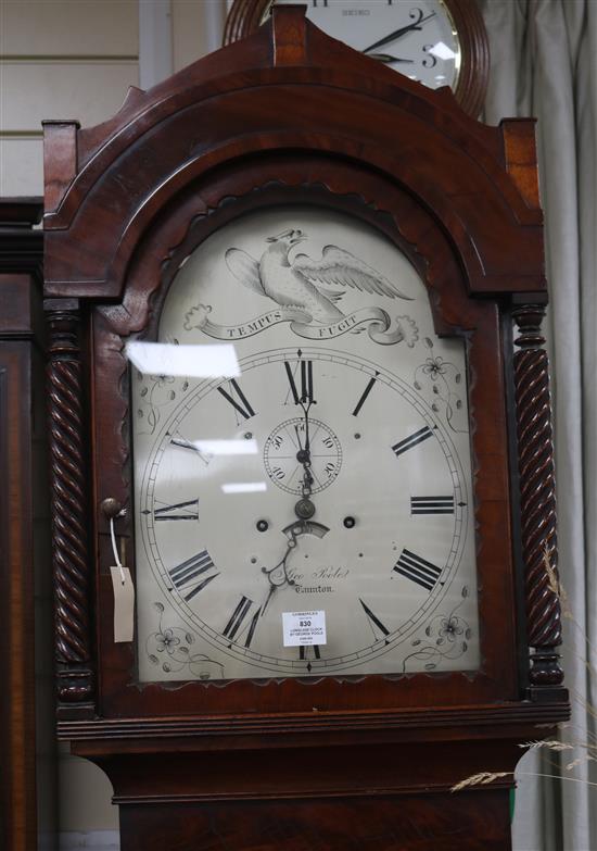 A 19th century eight-day longcase clock by George Poole, Taunton W.48cm